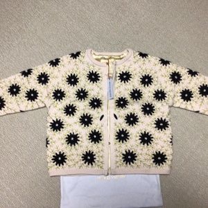 Frances Valentine Cardi Coat Wool Sweater Size L